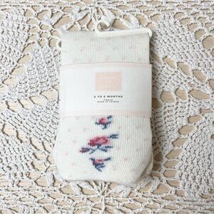 Janie and Jack Baby Girl 0-6 Months '07 Floral Dreams Dainty Tights